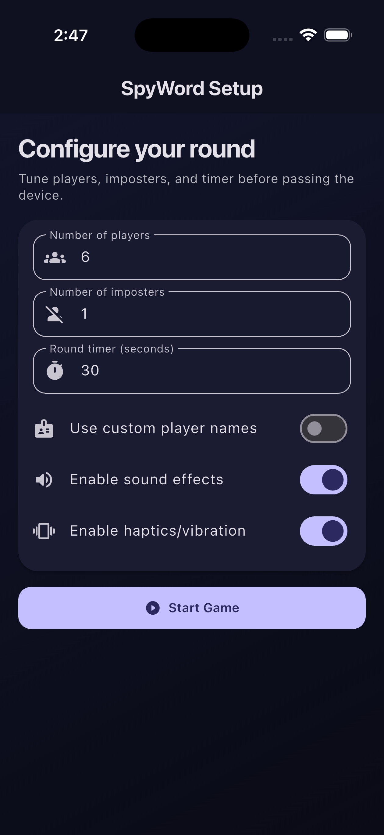 SpyWord screenshot 1